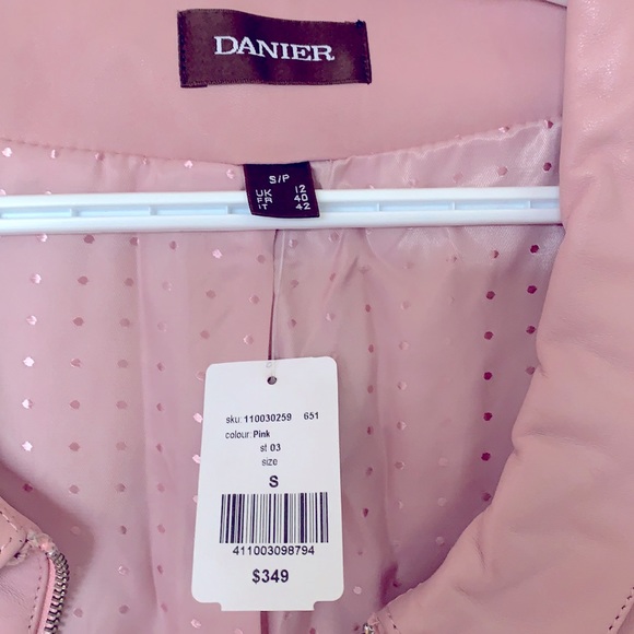Brand new pink Danier leather jacket. - Picture 5 of 7